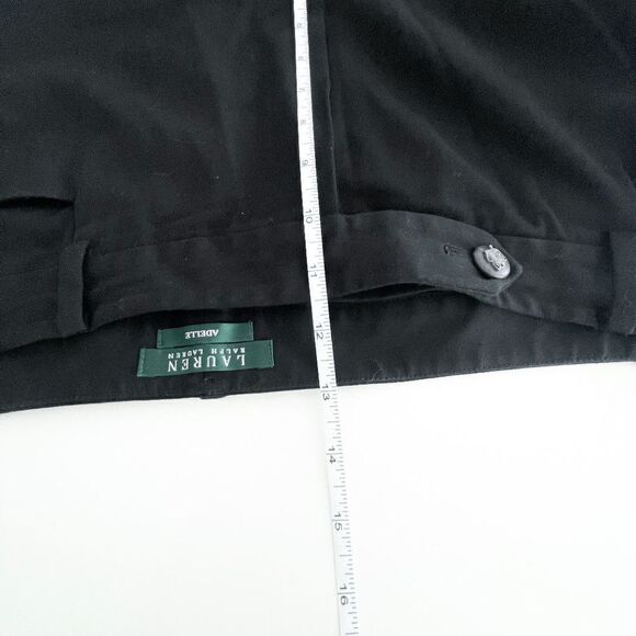 Lauren Ralph Lauren Adelle Womens Tailored Trouser Pants Black Relaxed Fit Size - Picture 4 of 7